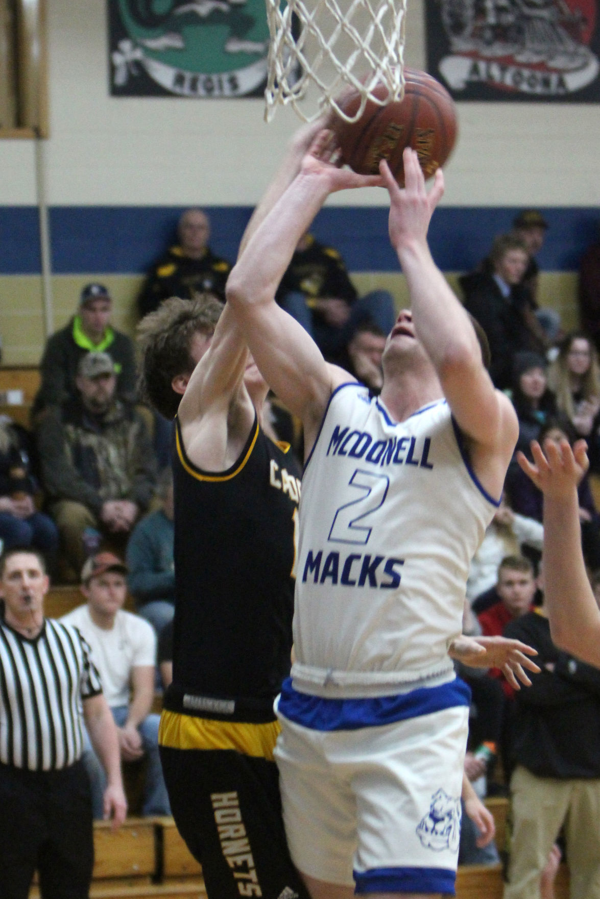 Cadott at McDonell boys basketball 1-15-19